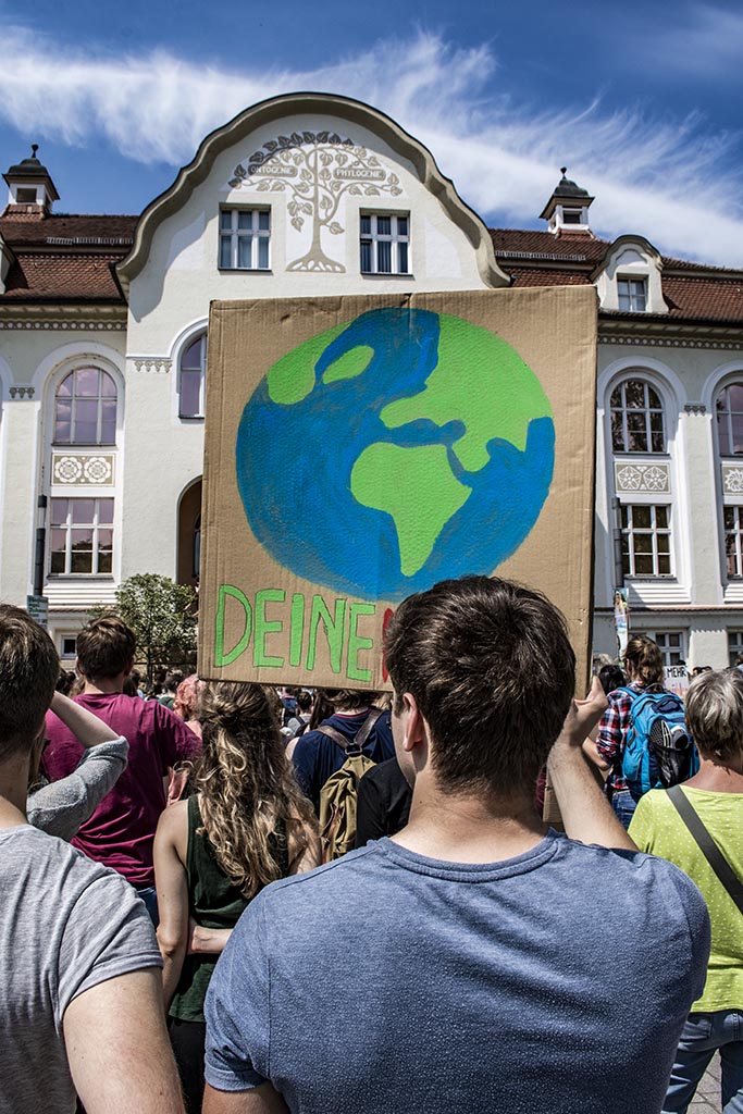 Jena, Demo für nachhaltige Klimaziele und Verkehrswende