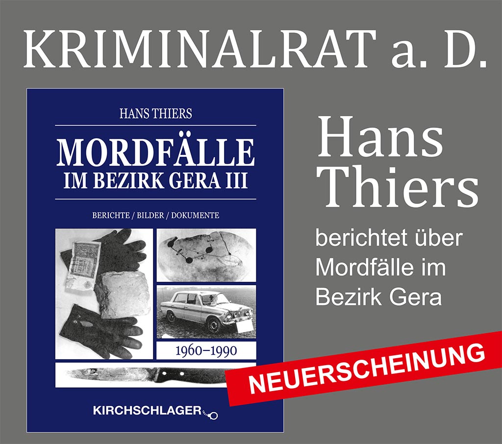 Mordfälle im Bezirk Gera III - Hans Thiers, eine Lesung zu seinem neuen Buch