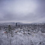 Schnee in Jena. Winterliche Perspektiven.