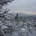 Schnee in Jena. Winterliche Perspektiven.