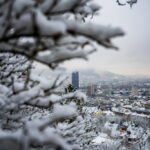 Schnee in Jena. Winterliche Perspektiven.