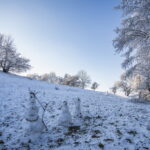 Die Leuchtenburg, winterliche Sichtweisen in Thürigen im Januar 2021
