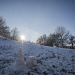 Die Leuchtenburg, winterliche Sichtweisen in Thürigen im Januar 2021