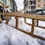 Winter extrem im Fabruar. Jena versinkt im Schnee.