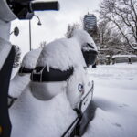 Winter extrem im Fabruar. Jena versinkt im Schnee.