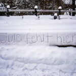 Winter extrem im Fabruar. Jena versinkt im Schnee.