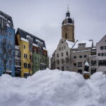 Winter extrem im Fabruar. Jena versinkt im Schnee.