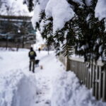 Winter extrem im Fabruar. Jena versinkt im Schnee.