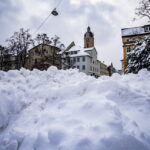 Winter extrem im Fabruar. Jena versinkt im Schnee.