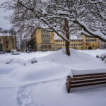 Winter extrem im Fabruar. Jena versinkt im Schnee.