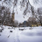 Winter extrem im Fabruar. Jena versinkt im Schnee.