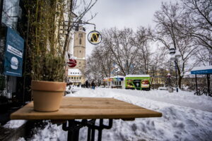 Winter extrem im Fabruar. Jena versinkt im Schnee.