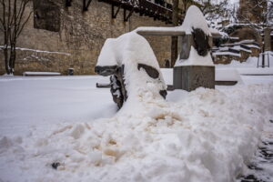 Winter extrem im Fabruar. Jena versinkt im Schnee.