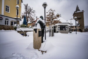 Winter extrem im Fabruar. Jena versinkt im Schnee.