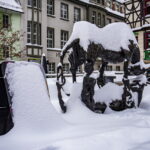 Winter extrem im Fabruar. Jena versinkt im Schnee.