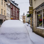 Winter extrem im Fabruar. Jena versinkt im Schnee.