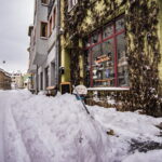 Winter extrem im Fabruar. Jena versinkt im Schnee.