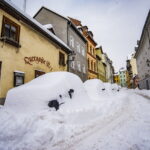 Winter extrem im Fabruar. Jena versinkt im Schnee.