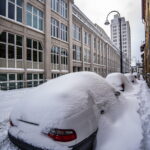 Winter extrem im Fabruar. Jena versinkt im Schnee.
