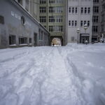Winter extrem im Fabruar. Jena versinkt im Schnee.