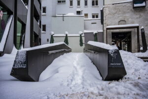 Winter extrem im Fabruar. Jena versinkt im Schnee.