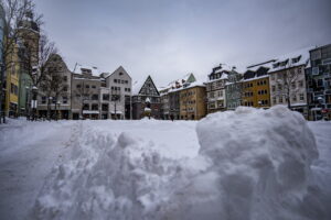 Winter extrem im Fabruar. Jena versinkt im Schnee.