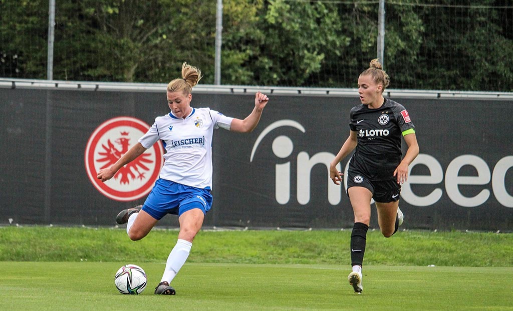 FCC Frauen - Testspiel gegen Eintracht Frankfurt mit 3:1 (2:0) // Foto: Hannes Seifert / FC Carl Zeiss Jena