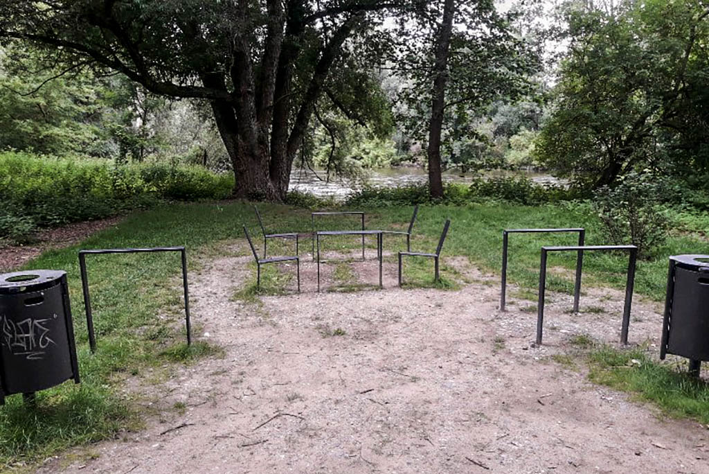 Picknickplatz an Jenaer Saale zerstört