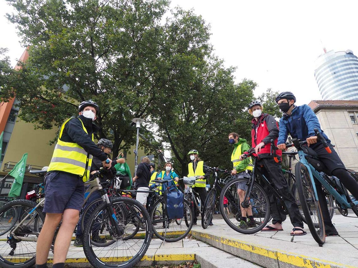 Fahrraddemonstration für eine klimagerechte Politik, Foto: Fridays for Future Jena