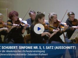 Mozarts Klavierkonzert A-Dur und Schuberts 5. Sinfonie mit der Akademischen Orchestervereinigung
