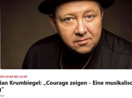 Sebastian Krumbiegel: „Courage zeigen - Eine musikalische Lesung" Gfx. Fb Eventbanner JenaKultur (Foto: Enrico Meyer)