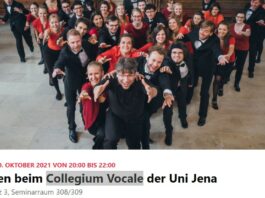 Vorsingen beim Collegium Vocale der Uni Jena