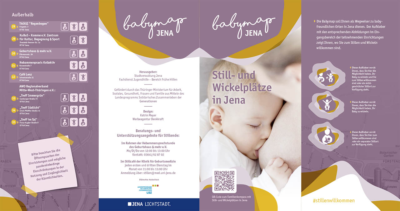 Flyer Babymap, Grafik: Stadt Jema