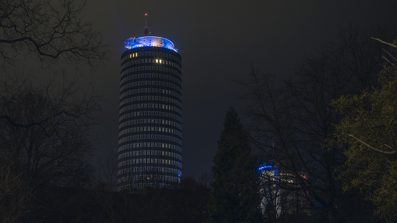 Blick auf das Jenaer Stadtzentrum im März 2022, Foto: Frank Liebold, Jenafotografx