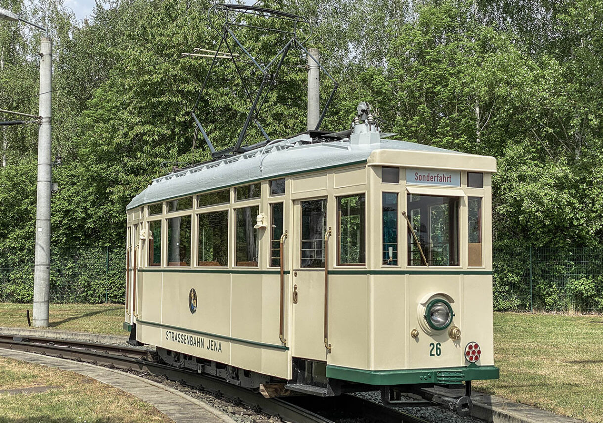 Historischer Triebwagen 26, Foto: Stadtwerke Jena