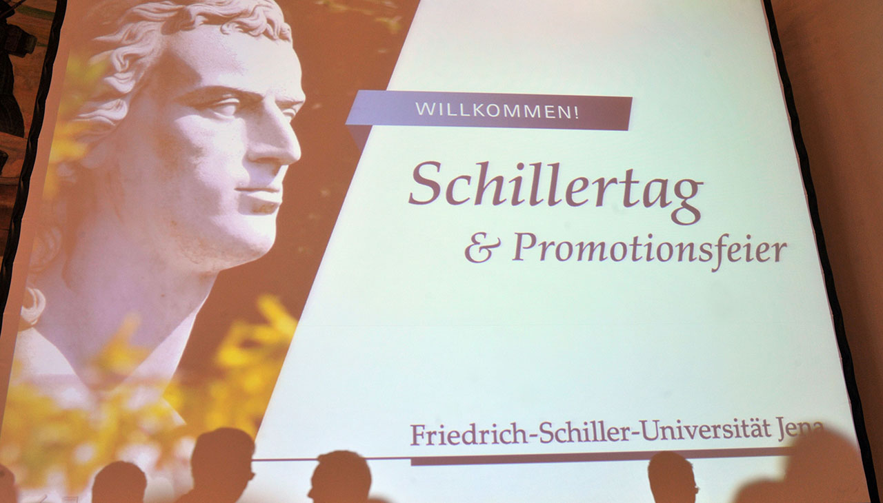 Die Universität Jena lädt die interessierte Öffentlichkeit zum Schillertag am 24. Juni 2022 ein.  (Foto: Jan-Peter Kasper/Universität Jena)