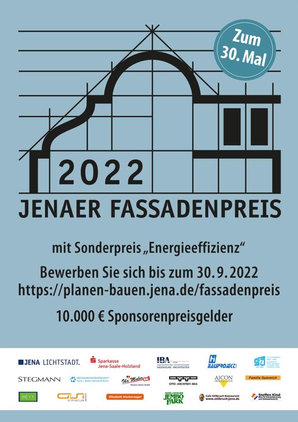 30. Jenaer Fassadenpreis 2022 // Plakat Sradr Jena