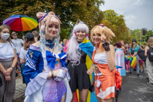 CSD Jena 2022 mit etwa 4500 Teilnehmer:innen am Samstag-Nachmittag, 30.07. - der größte in Thüringen. #vielfalt #respekt #toleranz // Foto: Frank Liebold, Jenafotografx