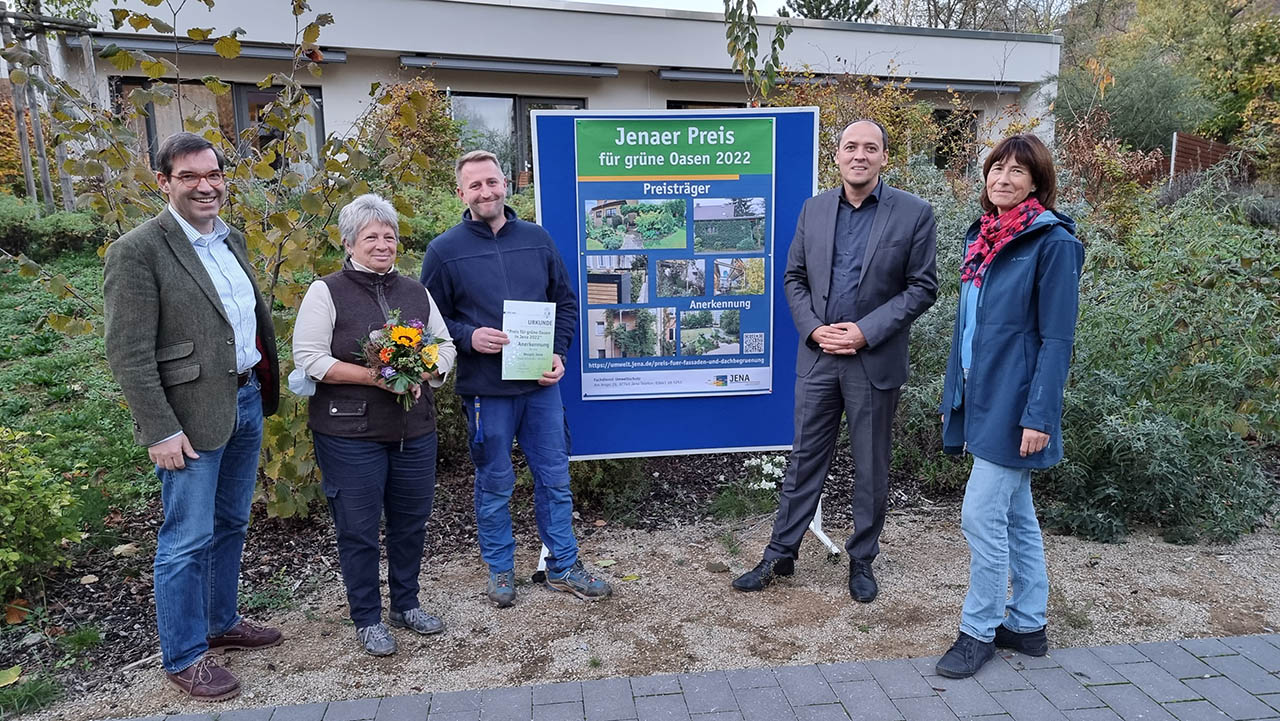 Preis für Grüne Oasen in Jena 2023, Foto: Stadt Jena