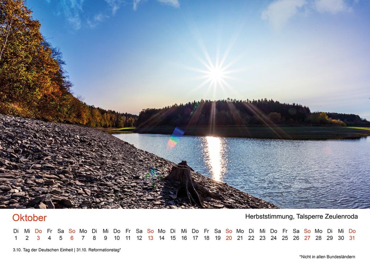 Fotokalender Thüringen 2024 – Traumhafte Aufnahmen für deine Wand