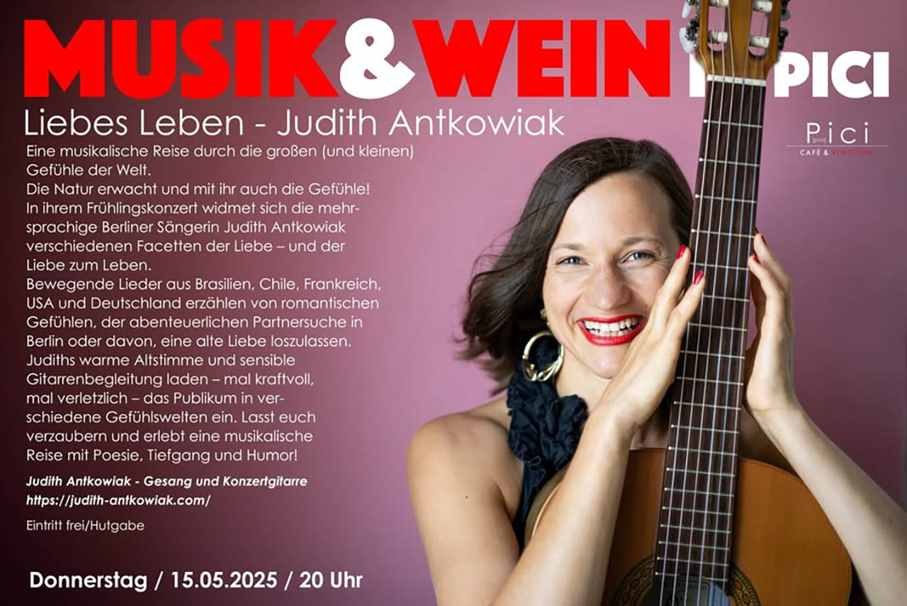 Eine musikalische Reise durch die großen (und kleinen) Gefühle der Welt. Judith Antkowiak