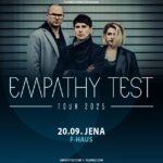 Empathy Test live in Jena Synthpop-Event im F-Haus 20.09.25, Foto: Fb-Eventbanner F-HAUS Jena & PLUSWELT PROMOTION