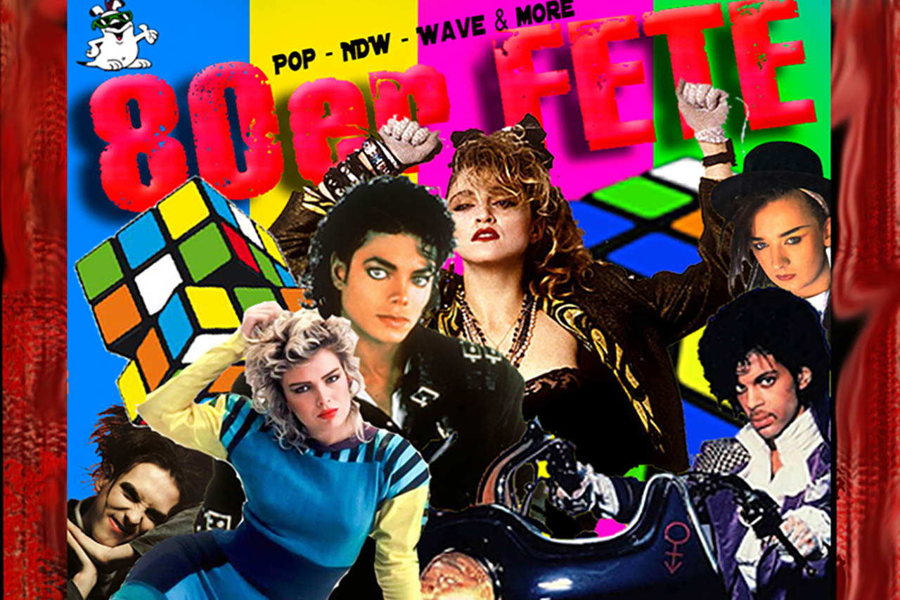 Letzte 80er-Party im MVZ Wagner mit DJ Timur & Katja, Gfx. Fb-Eventbanner Cafe Wagner
