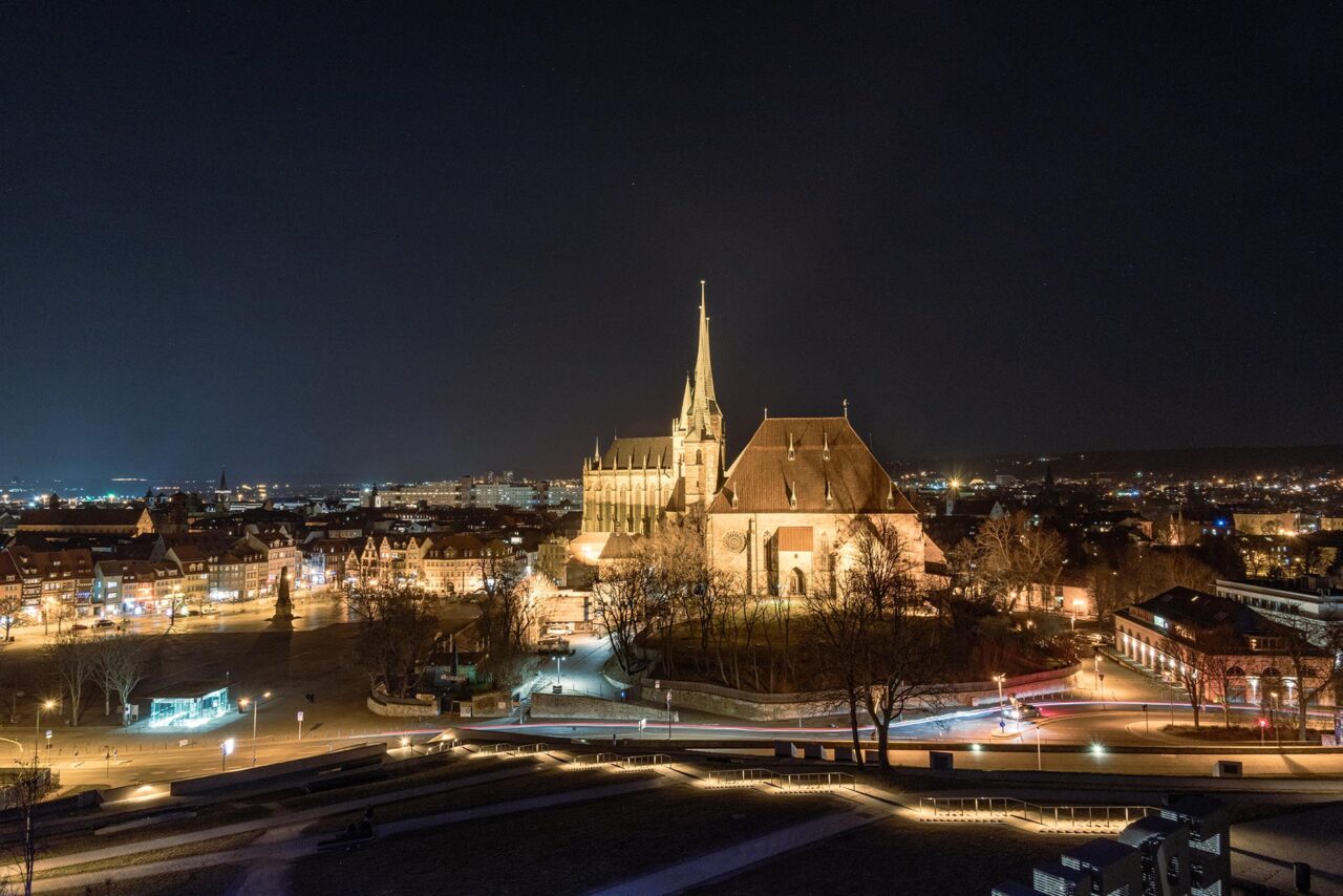Erfolgreicher Auftakt der N8Kultur-Reihe - nächste Veranstaltung in Erfurt. Foto: Blick auf Erfurt und den Dom - Frank Liebold Jenafotografx