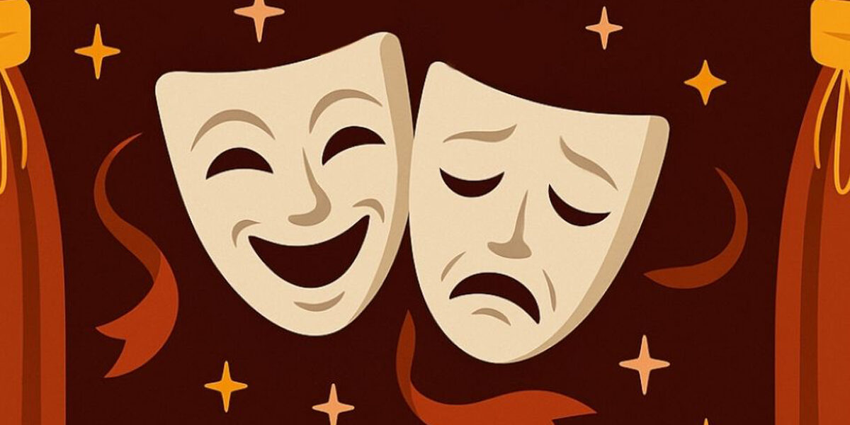 Spanisches Theater - Los Locodrilos - Sketche im Kassa Jena, Grafik //WS Eventbanner Kassa Jena