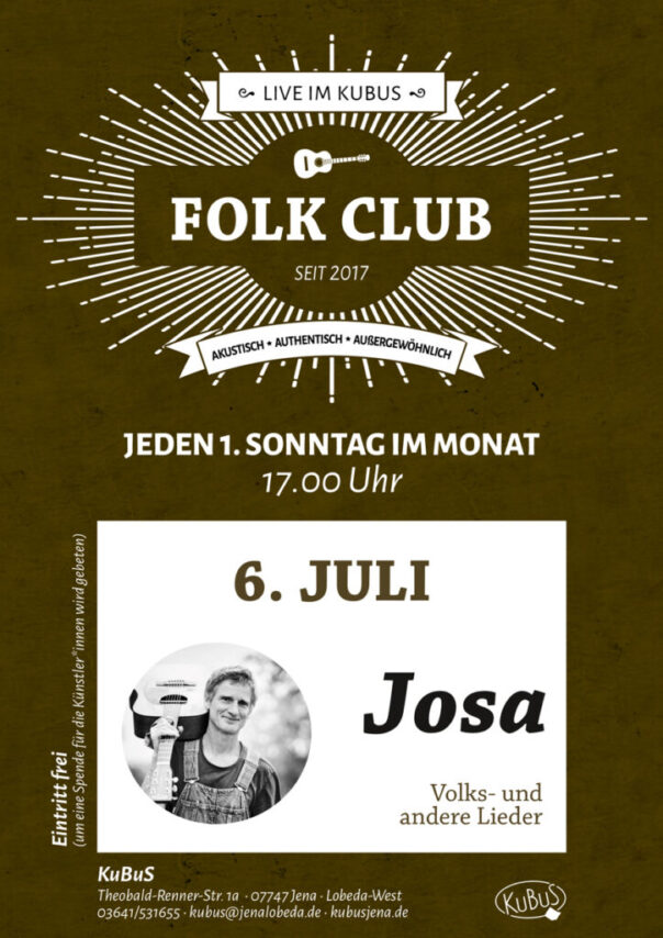 Folk Club mit Josa: Deutsche Volkslieder live erleben
