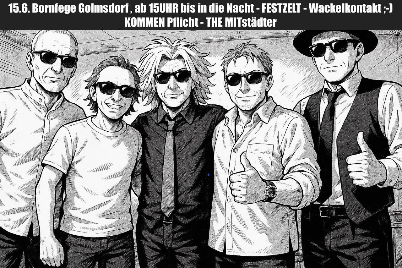 Die MITstädter live bei der Bornfege 2025 in Golmsdorf