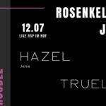 Live-Rap im Hof vom Rosenkeller Jena: Triple Trouble mit TrueLu, HazeL und Borni am 12.07. – Beats, Botschaft & Subkultur ab 19 Uhr. Eintritt 10 €. // Gfx. WS-Banner, Rose Jena