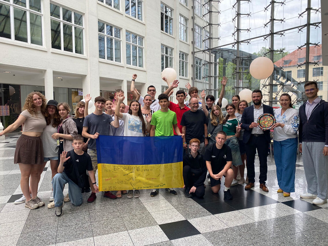 18 Jugendliche aus Brovary erleben Erholung & Austausch. Foto: Stadt Jena