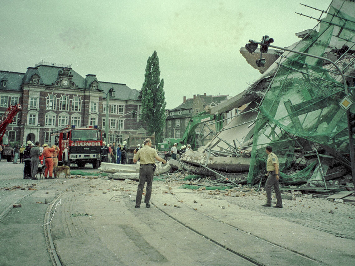 30 Jahre Roter Turm: Jena gedenkt tragischem Einsturz. Foto, Archiv 1995, Stadt Jena